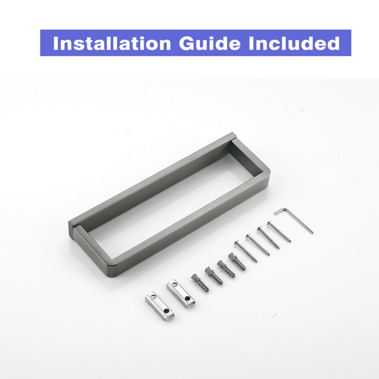 Matte Black Stainless Steel Wall Mounted Towel Holder Set