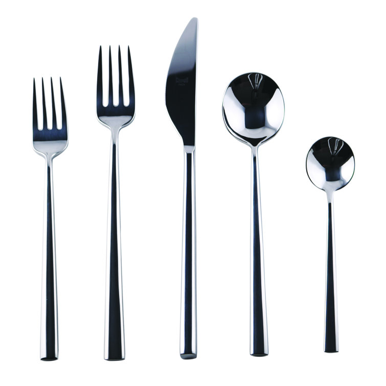 Atena 20-Piece Mirror Finish Stainless Steel Flatware Set