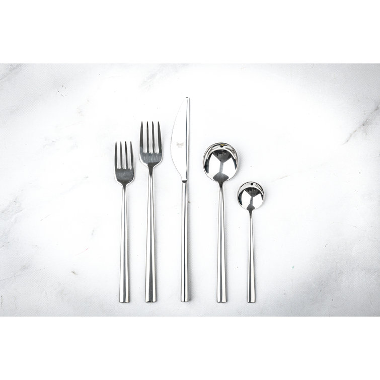 Atena 20-Piece Mirror Finish Stainless Steel Flatware Set