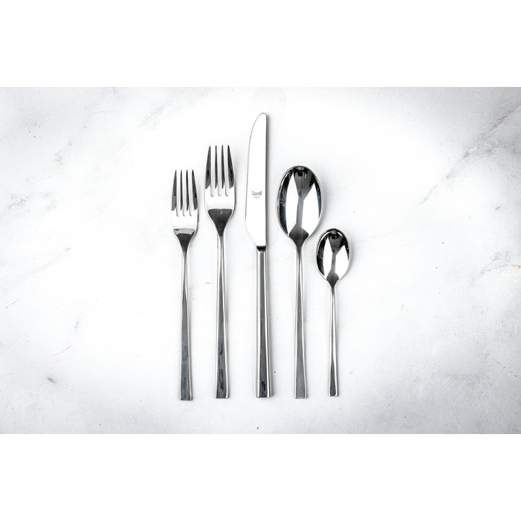 Atena 20-Piece Mirror Finish Stainless Steel Flatware Set