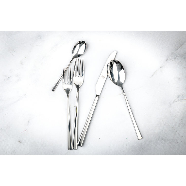 Atena 20-Piece Mirror Finish Stainless Steel Flatware Set