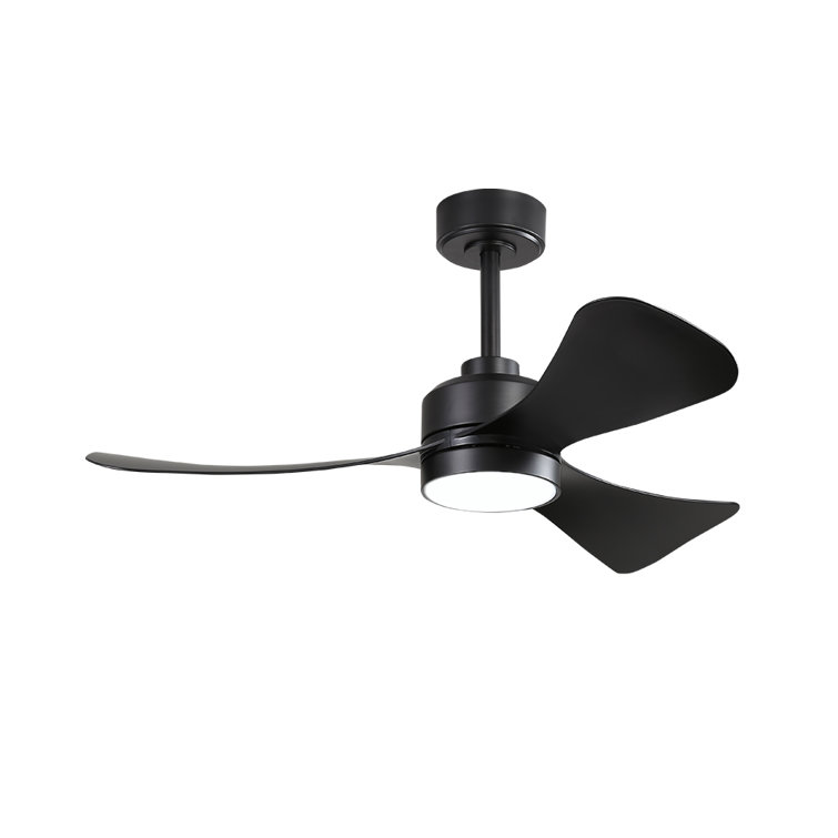 42'' Black Ceiling Fan with Light and Remote