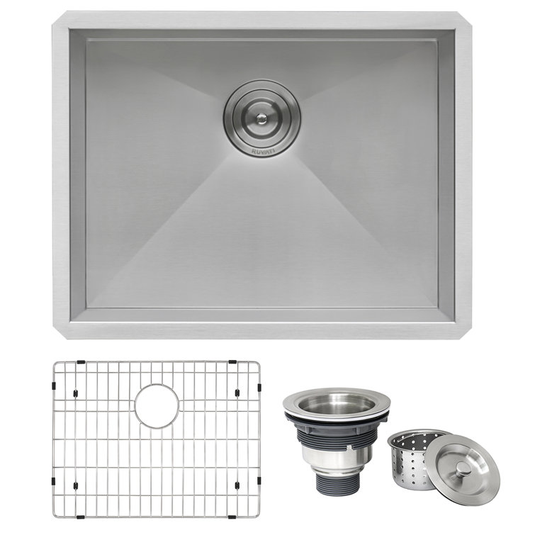 Ruvati 25" Stainless Steel Drop-in Single Bowl Kitchen Sink
