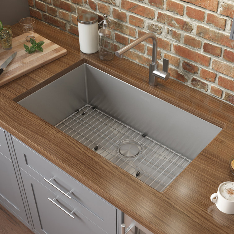 28-Inch Stainless Steel Drop-In Single Bowl Kitchen Sink