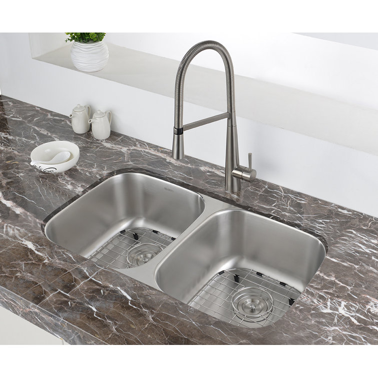 Ruvati 29-inch Double Bowl Stainless Steel Undermount Kitchen Sink