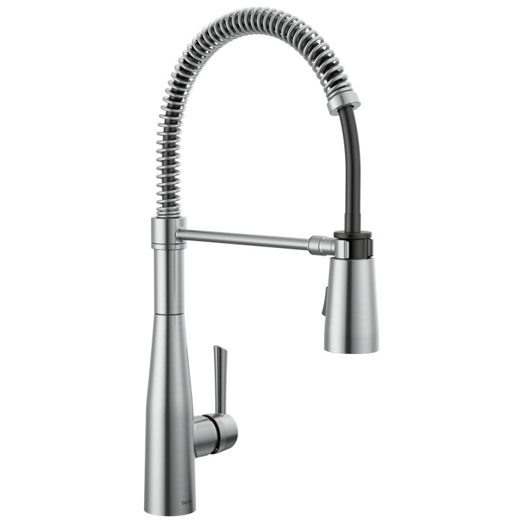 Arctic Stainless Steel Single-Handle Pull-Down Spring Kitchen Faucet