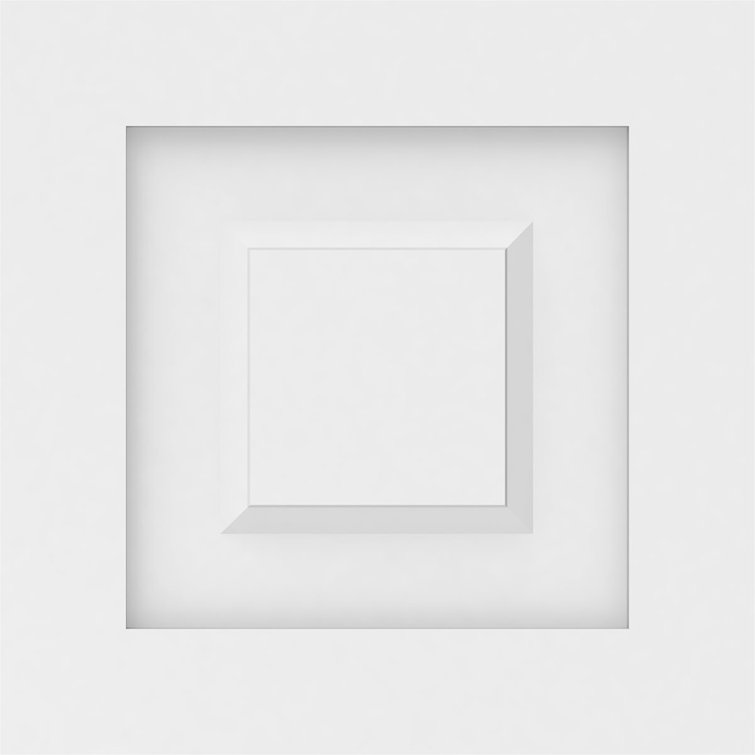 White Textured PVC 3D Decorative Wall Panel 12" x 12"