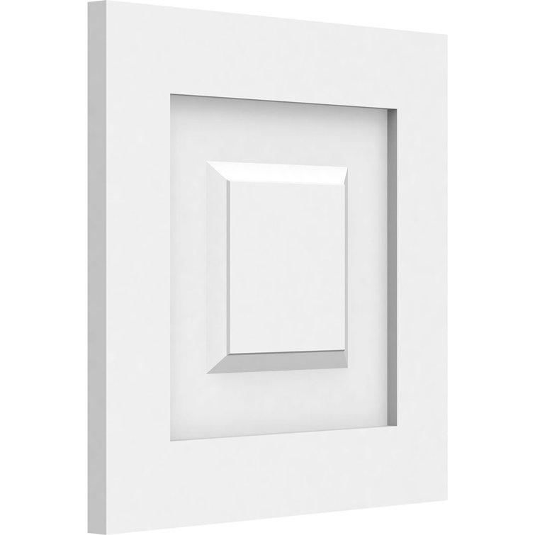 White Textured PVC 3D Decorative Wall Panel 12" x 12"