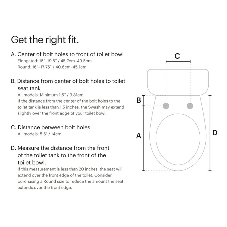 White Round Advanced Heated Bidet Toilet Seat with Stainless Steel Nozzle
