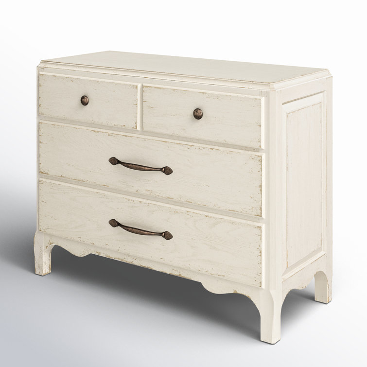 Rustic White Oak 4-Drawer Soft Close Chest
