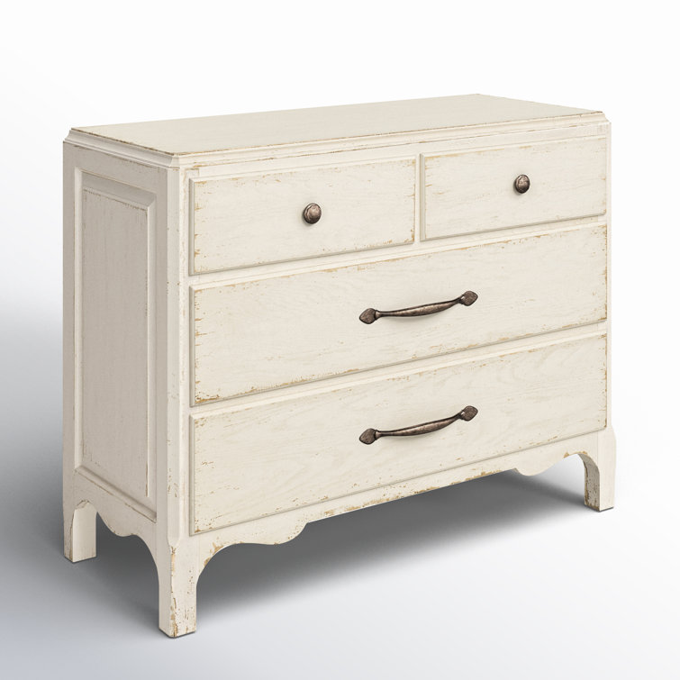 Rustic White Oak 4-Drawer Soft Close Chest