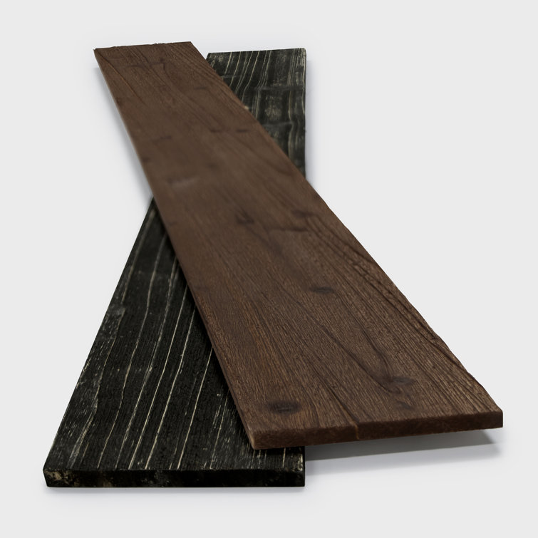 47.25" Mixed Dark Solid Pine Barn Wood Wall Planks
