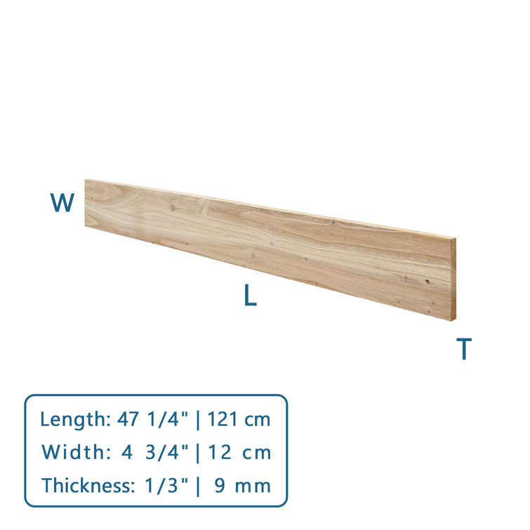 47.25" Mixed Light Solid Pine Barn Wood Wall Planks