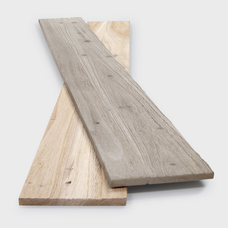 47.25" Mixed Light Solid Pine Barn Wood Wall Planks