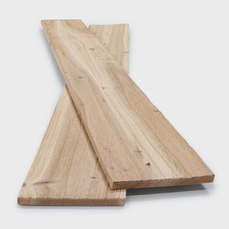 Natural Oak Solid Wood Wall Planks Decorative Paneling Set