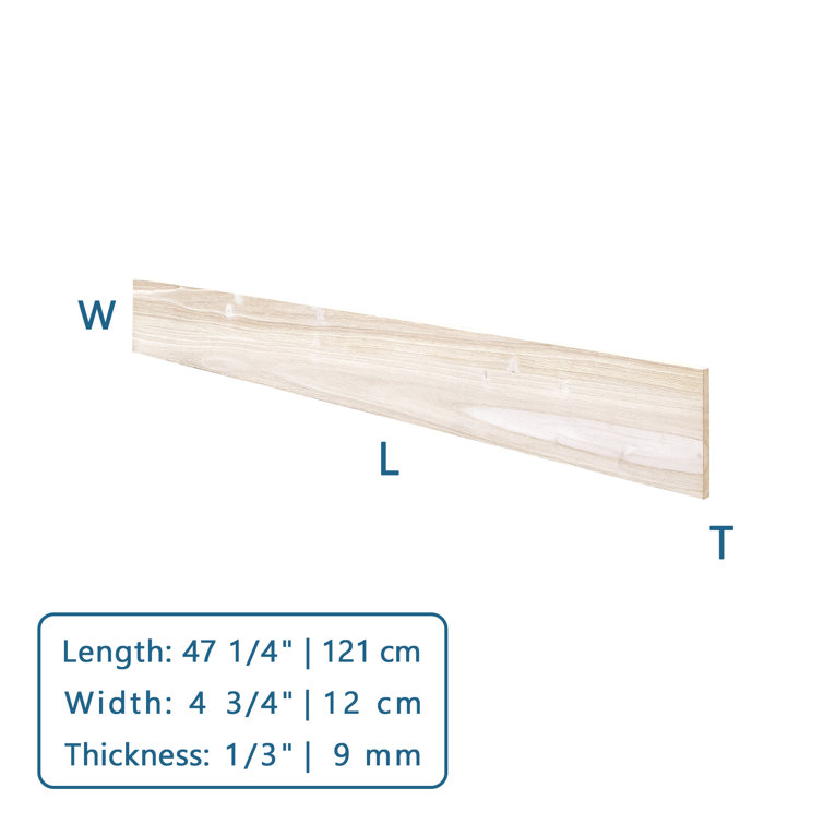 47.25" White Pine Barn Wood Wall Planks