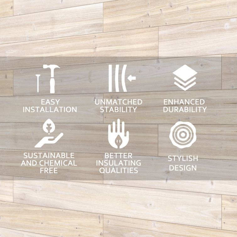 47.25" White Pine Barn Wood Wall Planks
