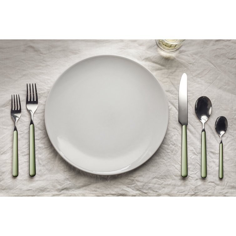 Elegant Fantasia 20-Piece Silver Stainless Steel Flatware Set