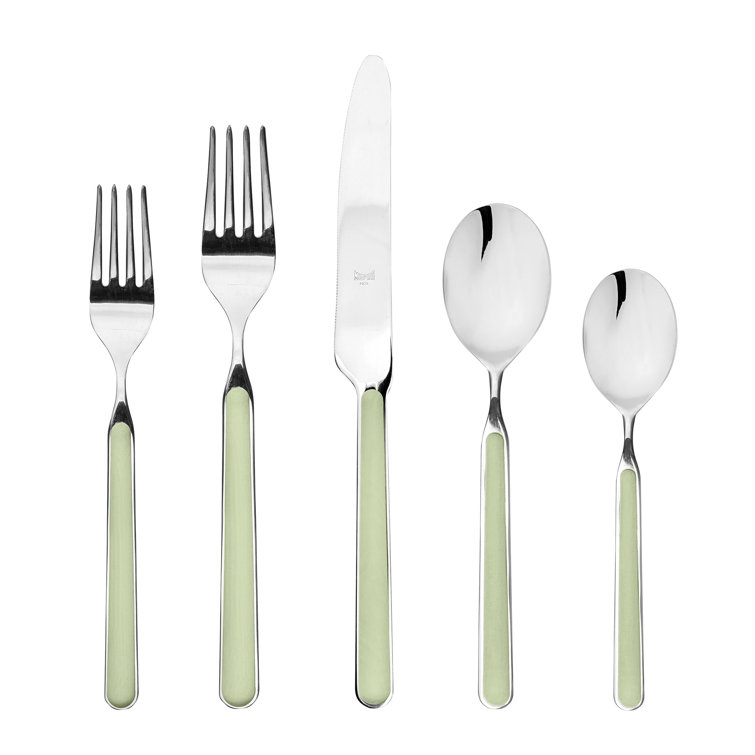 Elegant Fantasia 20-Piece Silver Stainless Steel Flatware Set
