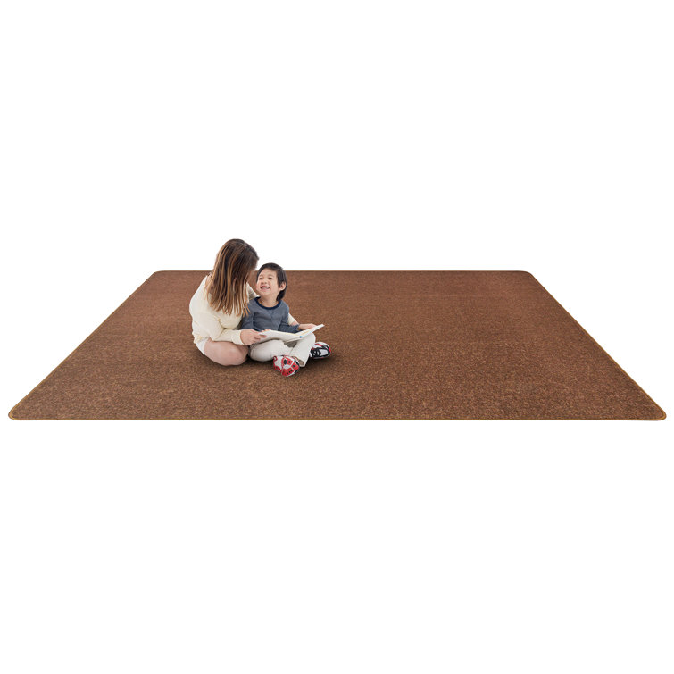 Endurance 12' x 7'6" Brown Tufted Synthetic Area Rug