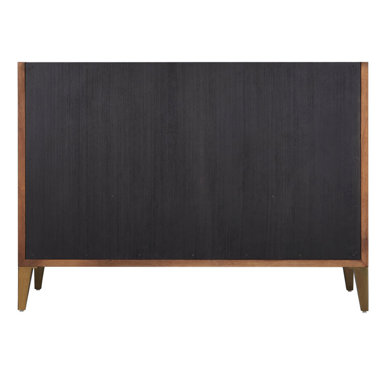 Patzi 48" Chocolate Bark Brown Freestanding Single Vanity with Carrara Marble Top