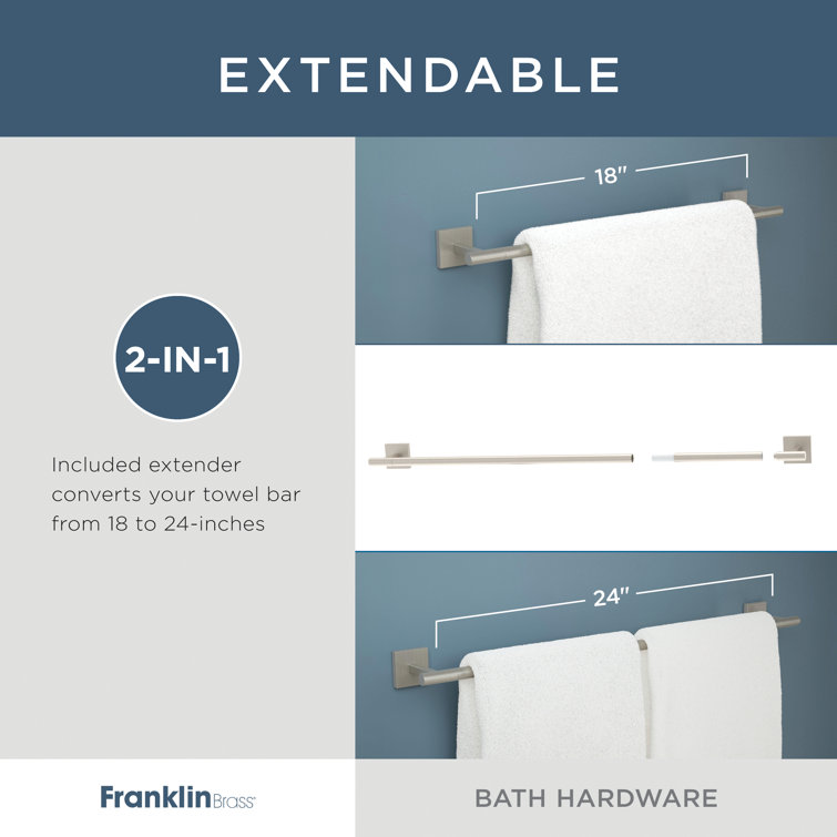 Nash Satin Gold 4-Piece Bathroom Hardware Set