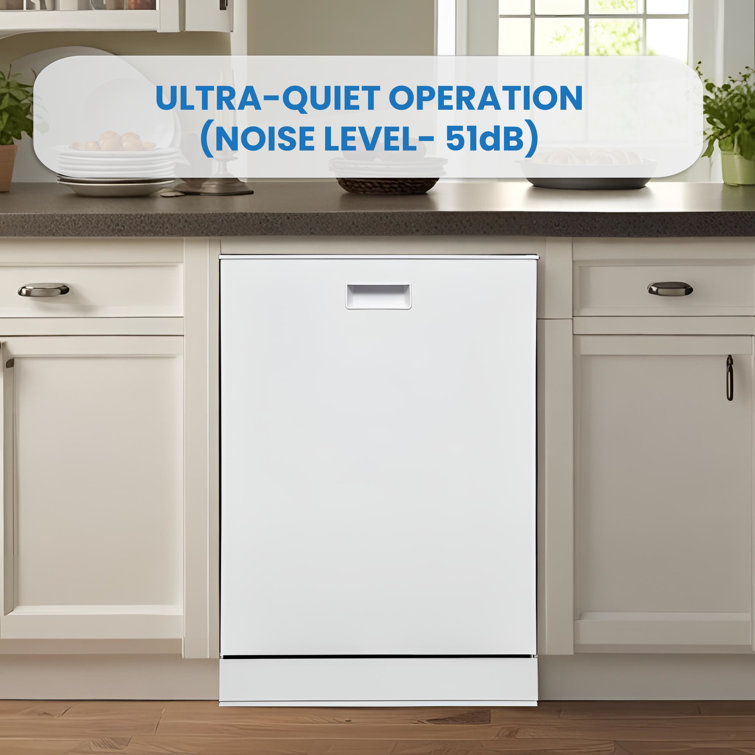 24" Stainless Steel Top Control Built-In Dishwasher with Third Rack