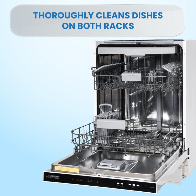 24" Stainless Steel Top Control Built-In Dishwasher with Third Rack