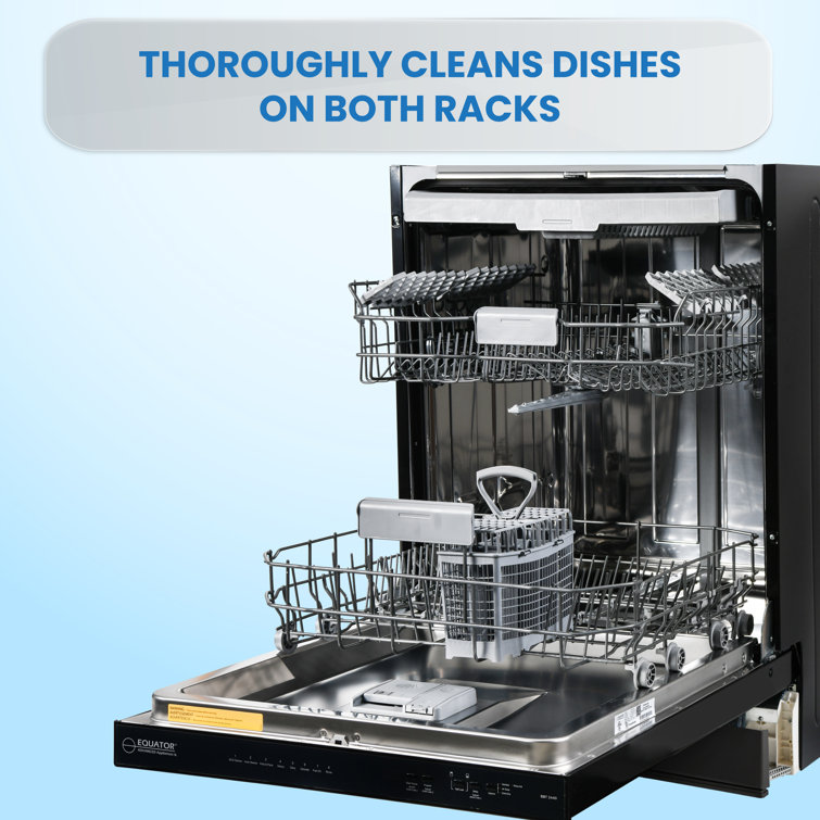 Black 24-Inch Energy Star Top Control Dishwasher
