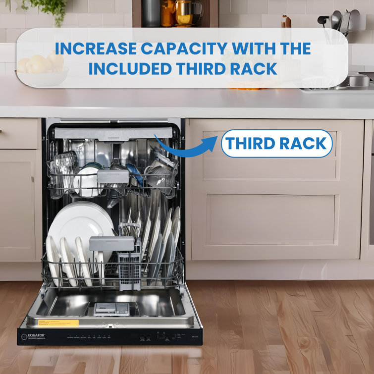 Black 24-Inch Energy Star Top Control Dishwasher