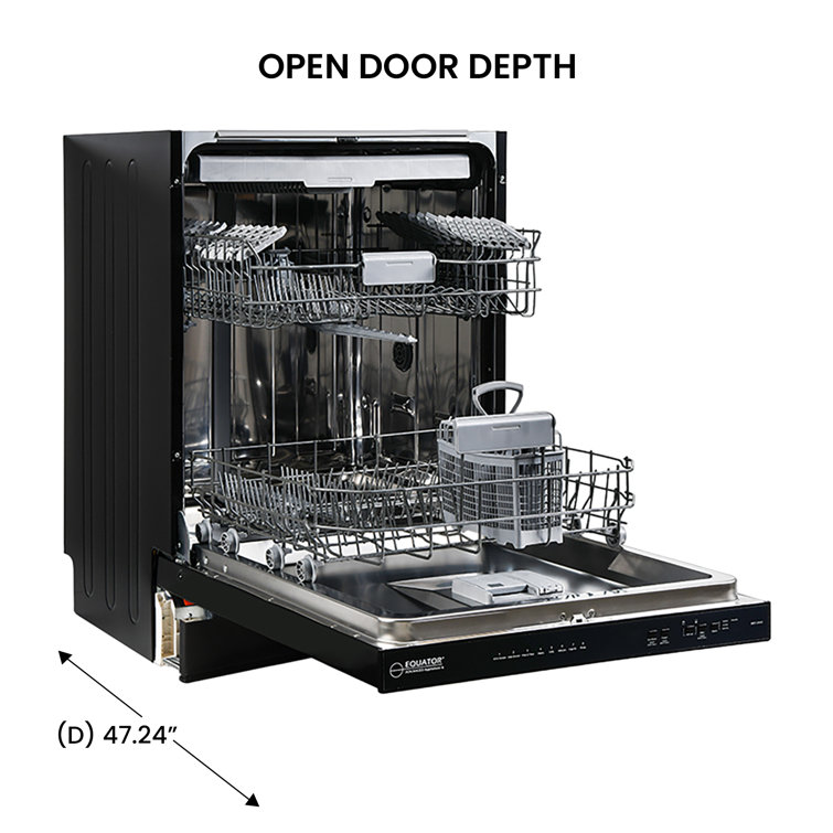 Black 24-Inch Energy Star Top Control Dishwasher