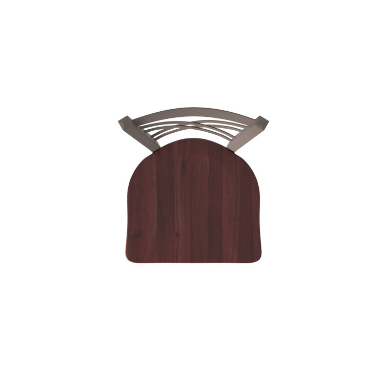 Catalina 30" Bronze Swivel Bar Stool with Dark Cherry Maple Seat