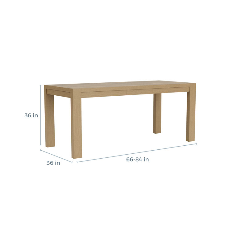 Pale Oak Extendable Counter Height Dining Table