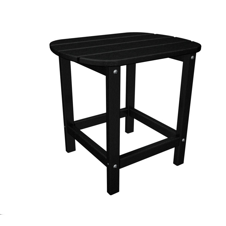Black Recycled Plastic 26-Inch Counter Side Table