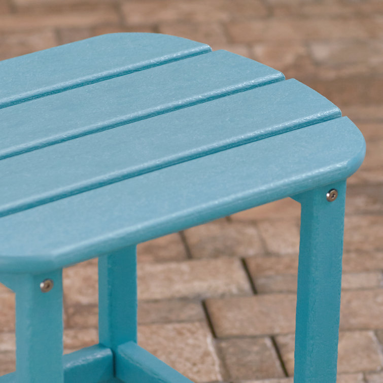 Aruba Blue 18" Polywood Side Table