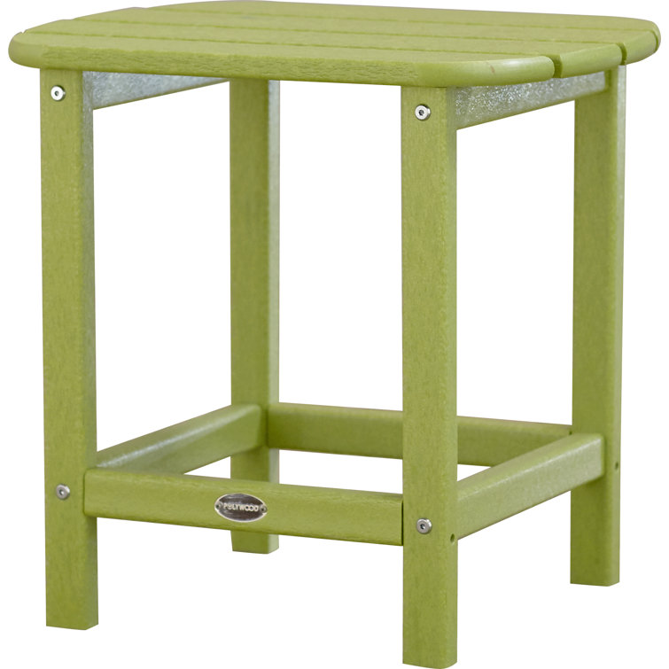 Long Island 18" Lime Green Polywood Side Table