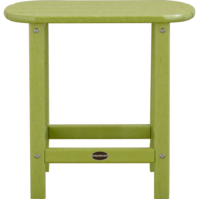 Long Island 18" Lime Green Polywood Side Table