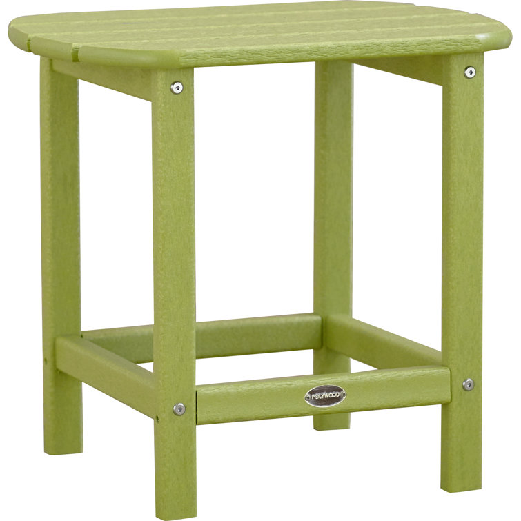 Long Island 18" Lime Green Polywood Side Table