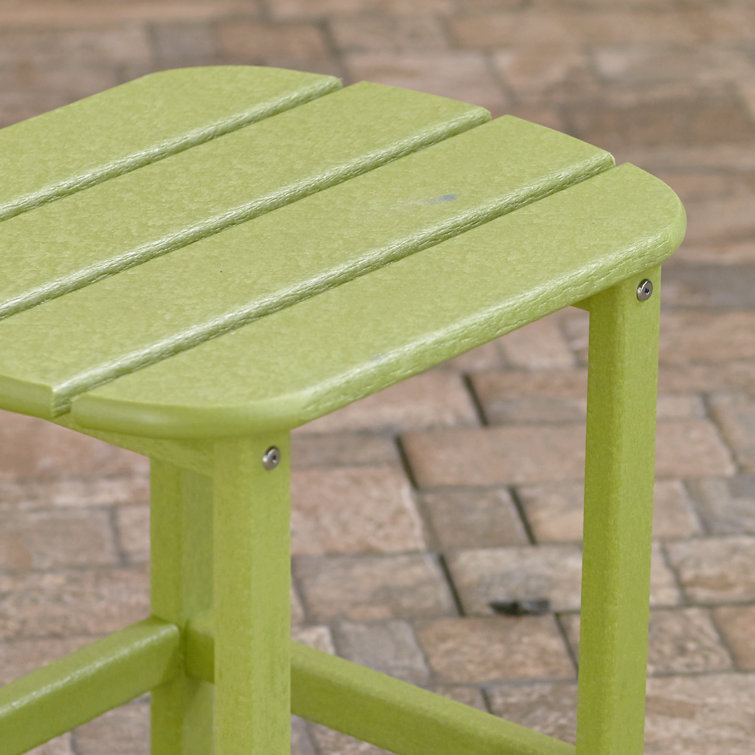 Long Island 18" Lime Green Polywood Side Table