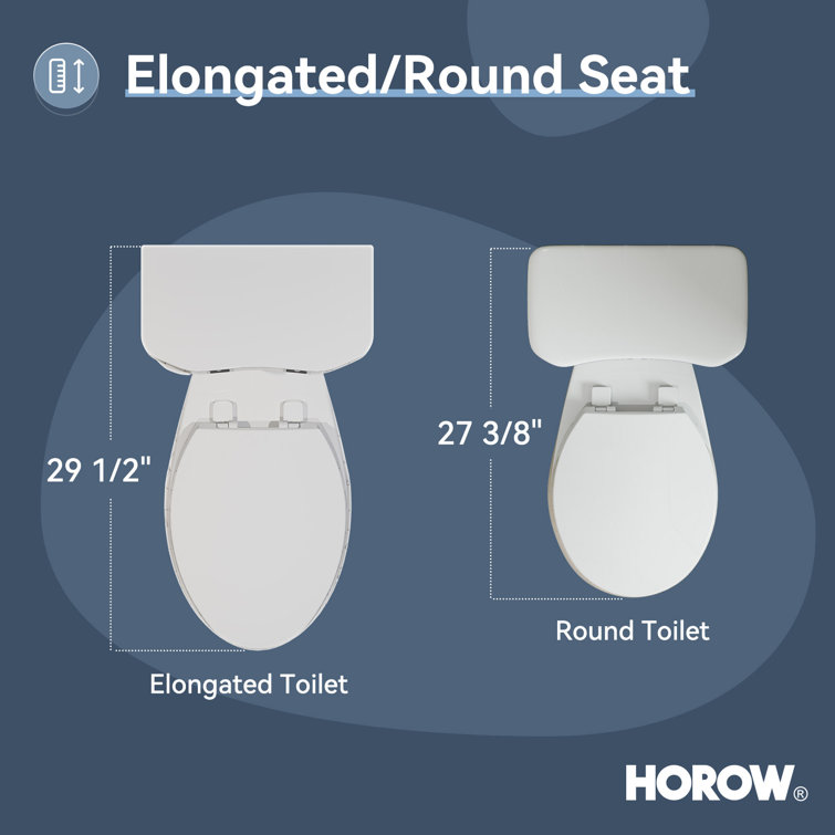White Elongated Dual Flush High Efficiency Toilet