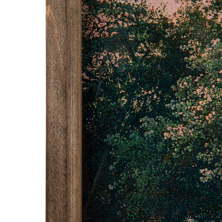Natural Solid Wood Framed Landscape Painting