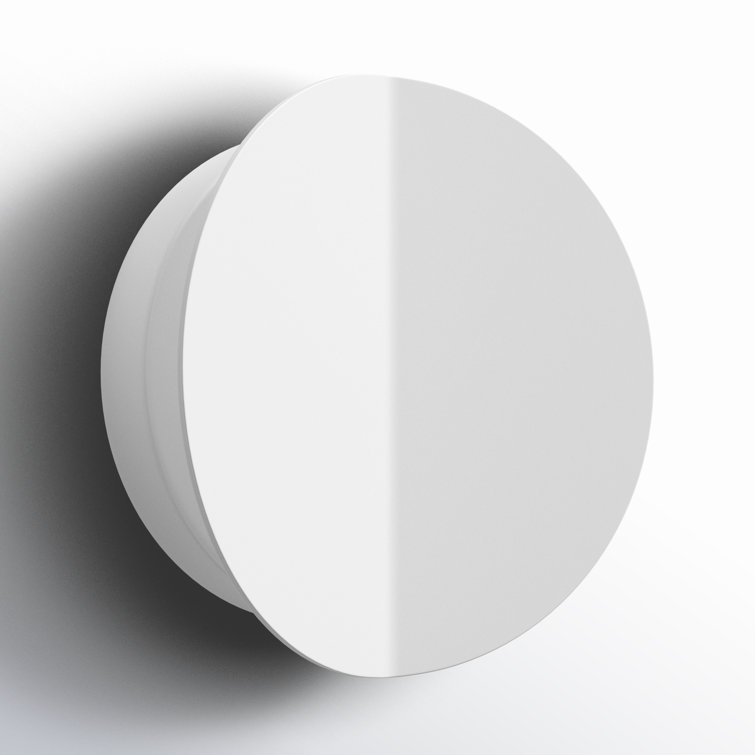 Dottie 7" Matte White LED Flush Mount Sconce
