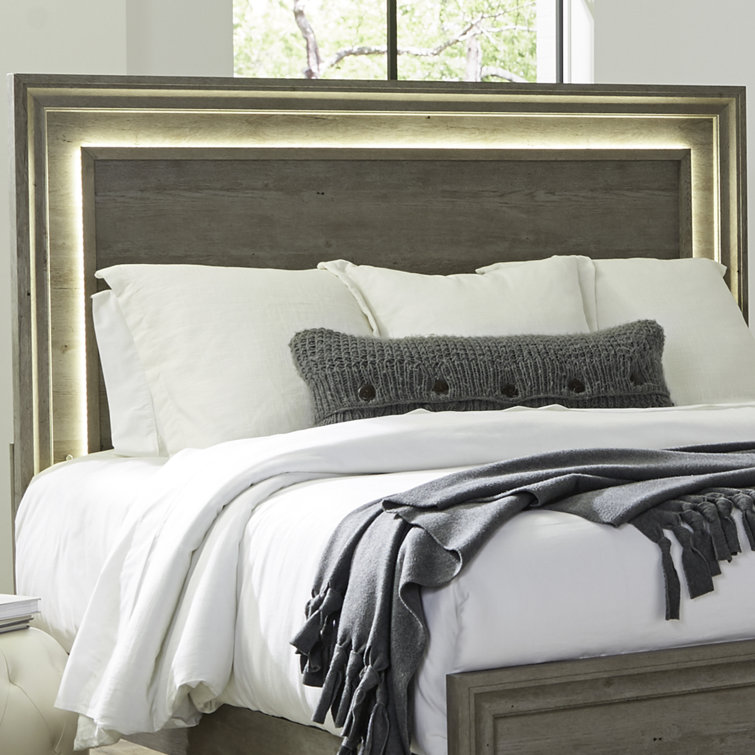 Greystone King Panel Bed with Dresser, Mirror, and Nightstand Set
