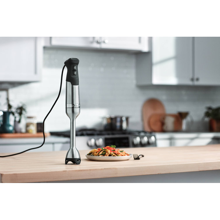 18" Silver Stainless Steel Variable Speed Immersion Blender