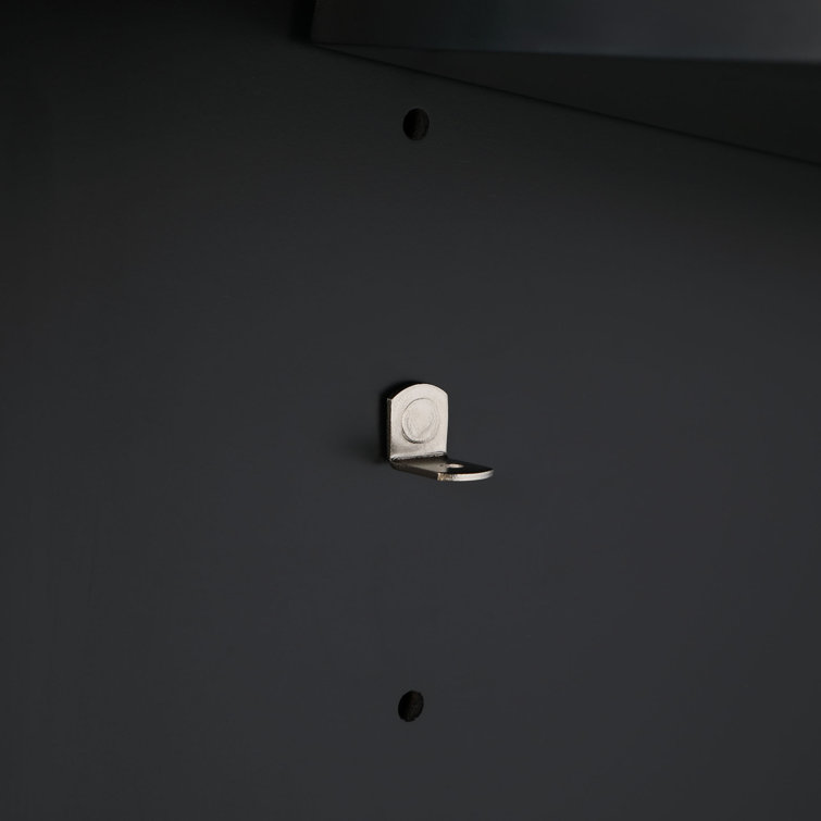 60 in. Onyx Black Double Sink Bathroom Vanity with White Marble Top