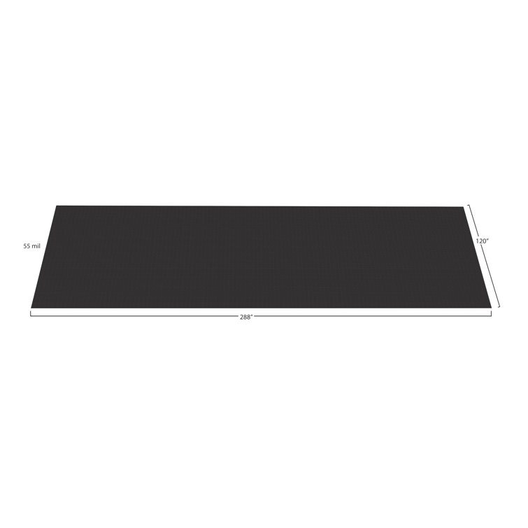 Midnight Black 10' x 24' Vinyl Garage Flooring Roll