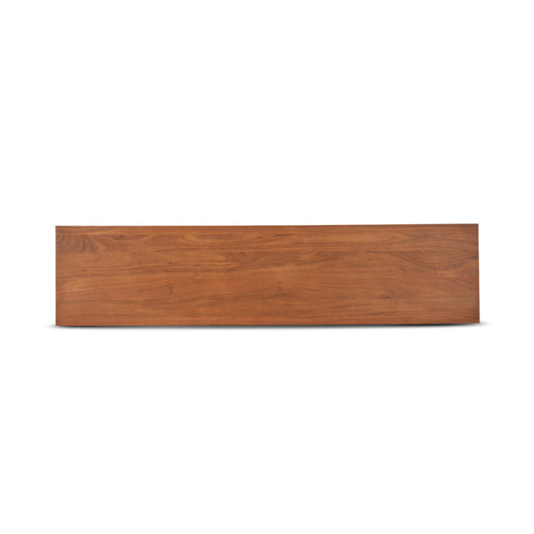 Kyoto 68-Inch Nutmeg Mango Wood Transitional Bench
