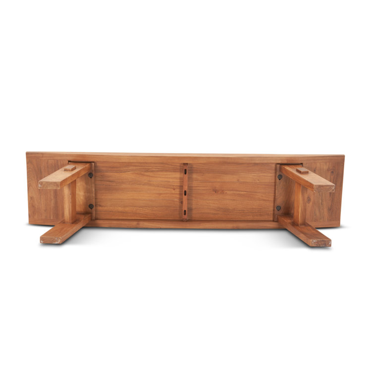 Kyoto 68-Inch Nutmeg Mango Wood Transitional Bench