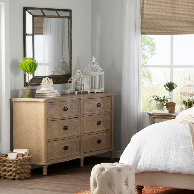 Devon 64" Brown Oak Double Dresser with Soft Close Drawers