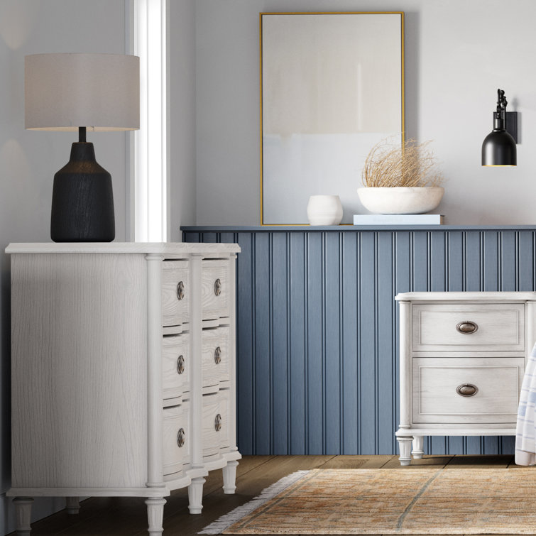 Devon French Country 6-Drawer White Dresser with Soft Close